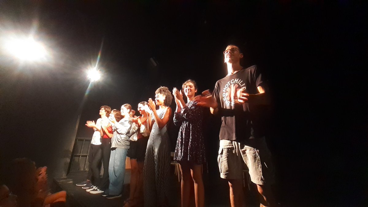 CavedaErnesto's tweet photo. “El teatro no puede desaparecer porque es el único arte donde la humanidad se enfrenta a sí misma", decía Arthur Miller.
La pasada semana acompañamos a nuestros estudiantes en una experiencia teatral, lúcida y orgánica, en la que (re)presentaron sus experiencias vitales.
#CEEH https://t.co/XMOZ5KwMKC