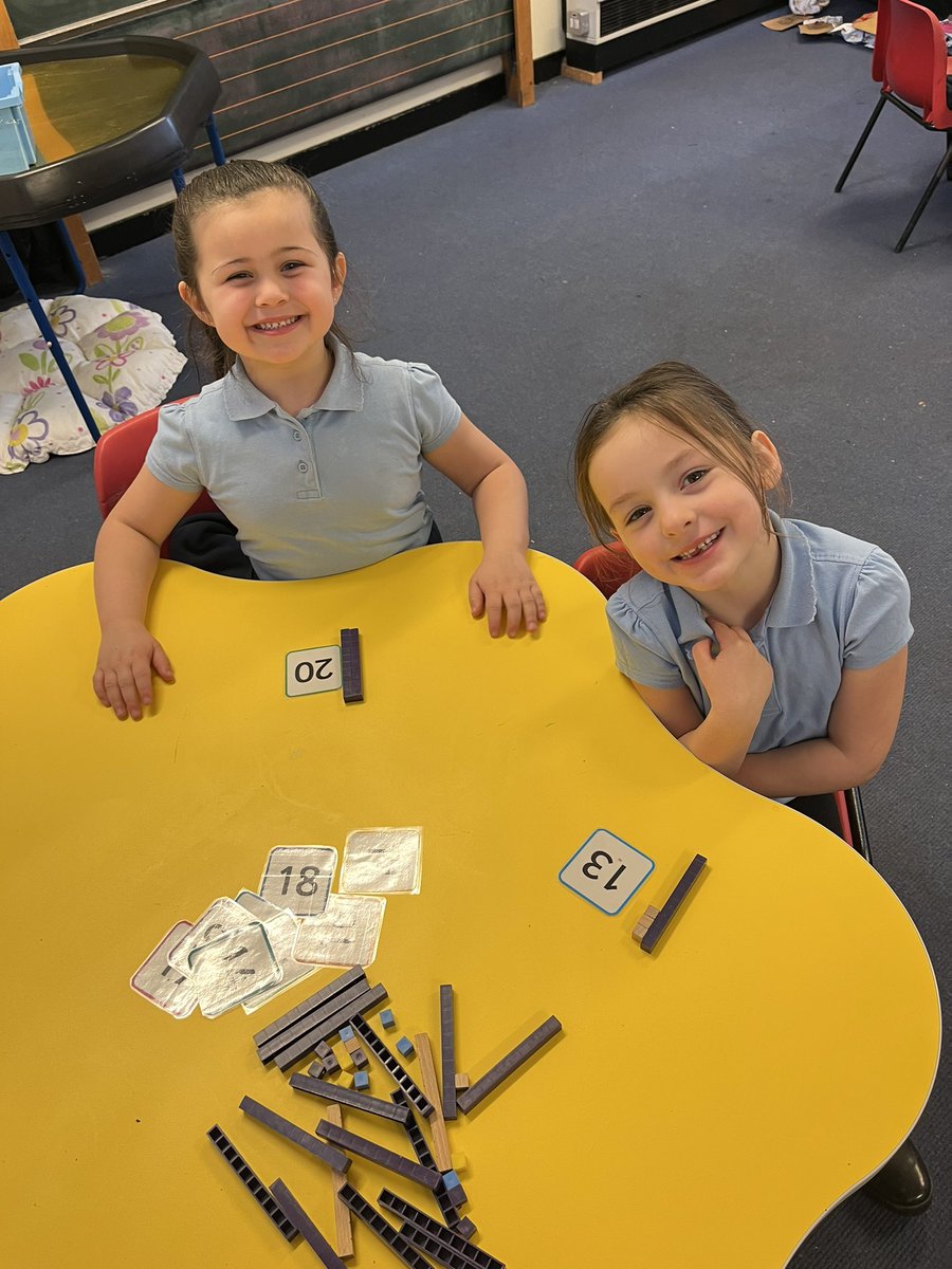StJosephsWDC's tweet photo. Primary 2 working hard at their numeracy play stations today ⭐️ #numeracyplay #workingcollaboratively https://t.co/EgXlsveRXY