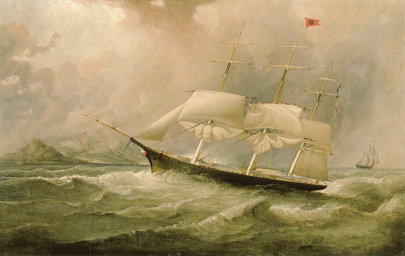 CruiseJipe's tweet photo. #OceanChief was a clipper ship used in a regular packet service and as a passenger ship for bounty emigrants to Australia between June 1854 and December 1861 at the time of the Australian gold rushes. https://t.co/YNHWjJfmOZ
