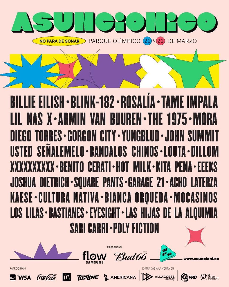 blink182's tweet photo. .@Asuncionico_ March 21-22

https://t.co/3tFfIDO2oe https://t.co/9snkHzyASk
