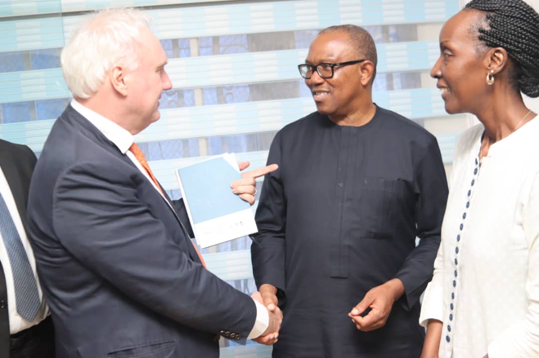 PeterObi's tweet photo. Earlier today, I received Giovanie Biha, Deputy Special Representative of the United Nations Secretary-General and the UNOWAS delegation. We exchanged views on national, regional and global issues. -PO https://t.co/wCt8WXSxUd