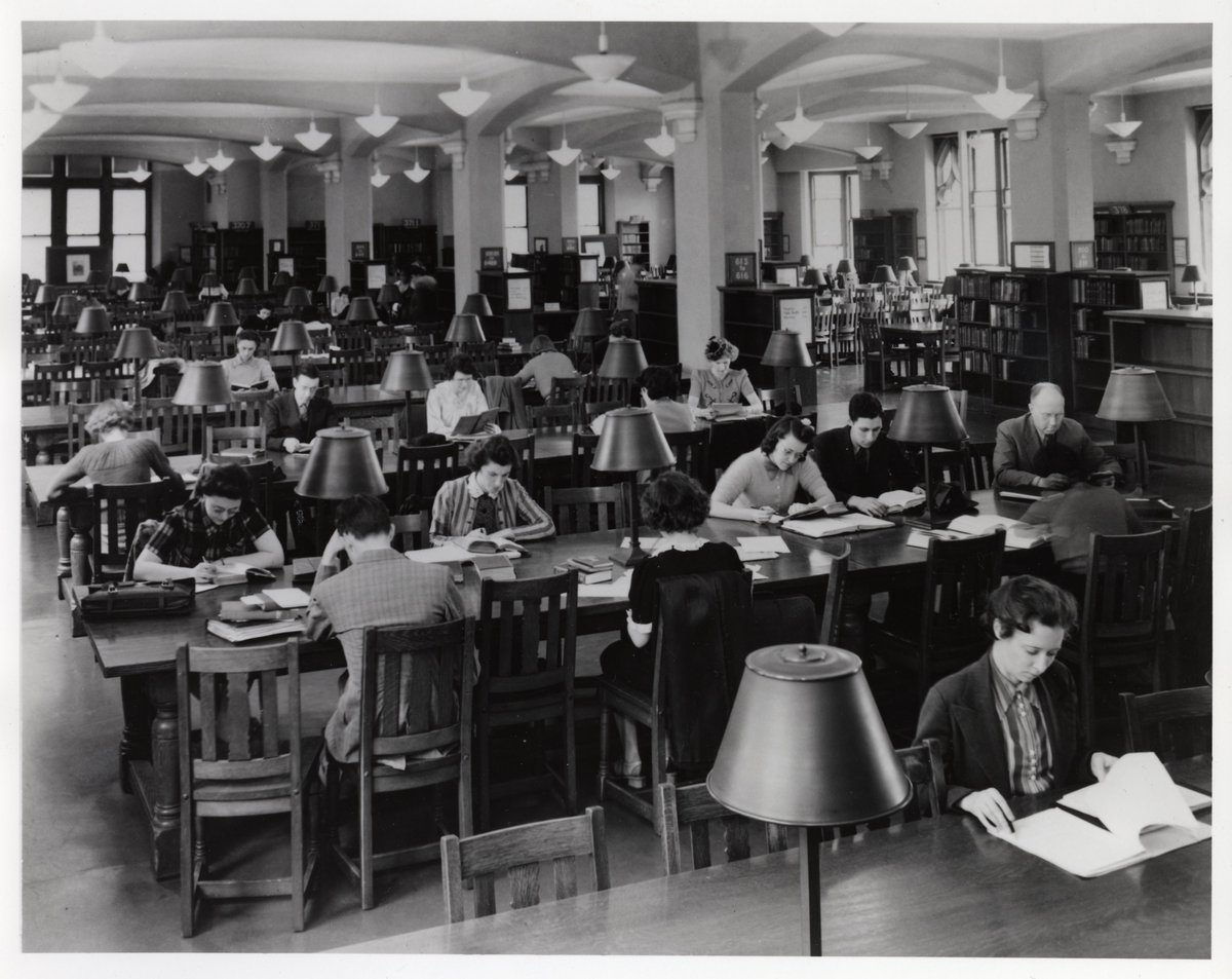 Calling all @teacherscollege students!!! The Gottesman Libraries are open until 1:00 a.m. from December 5 through December 15 to support you during finals. We hope this image of the quiet room on 3rd floor of the Library inspires your studies! #teacherscollege #finalsweek