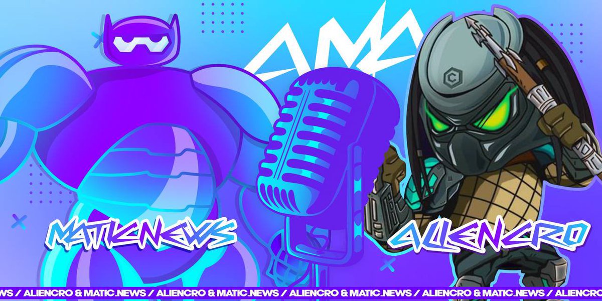 TODAY WIN 100$ AND JOIN AMA w/<a href="/AlienCRO51/">AlienCRO</a>!

Innovative, #gamefied and new unique #dex! Together with their #NFTs, unique 1060 Aliens and be part of the intergalactic crypto exploration, excellent #tokenomics+lot more!

•Venue:t.me/polygonnews

🗓TODAY-20:00UTC