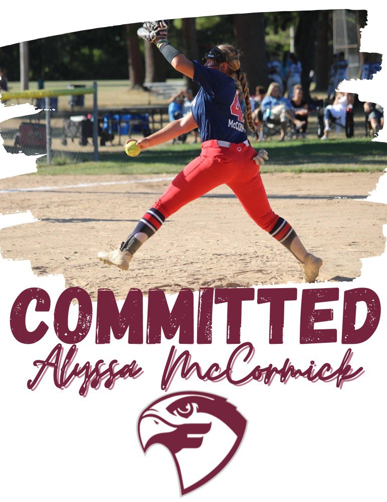 amccormick41's tweet photo. I am excited to announce my home for the next 4! So blessed to receive this opportunity! #SoarFalcons @falconssftball @FairmontState @TeamPA05 @teampafastpitch https://t.co/XMuVlTxdzU