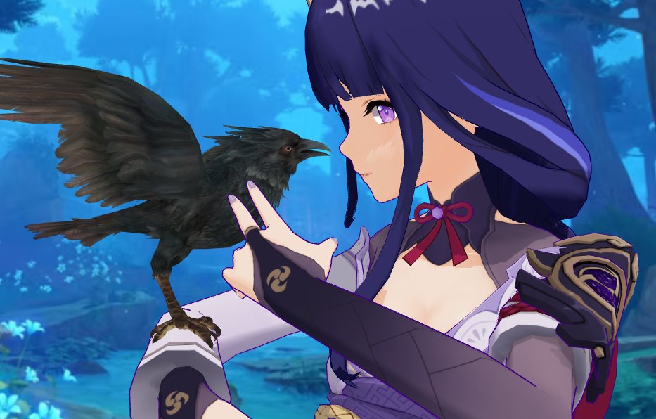 KakumeiHi's tweet photo. Little Bird.
#shogunsara #saraiden #RaidenShogun #KujouSara #GenshinImpact #ThatGrumpyShogun #HerTenguGeneral https://t.co/jm5zGAAEDx