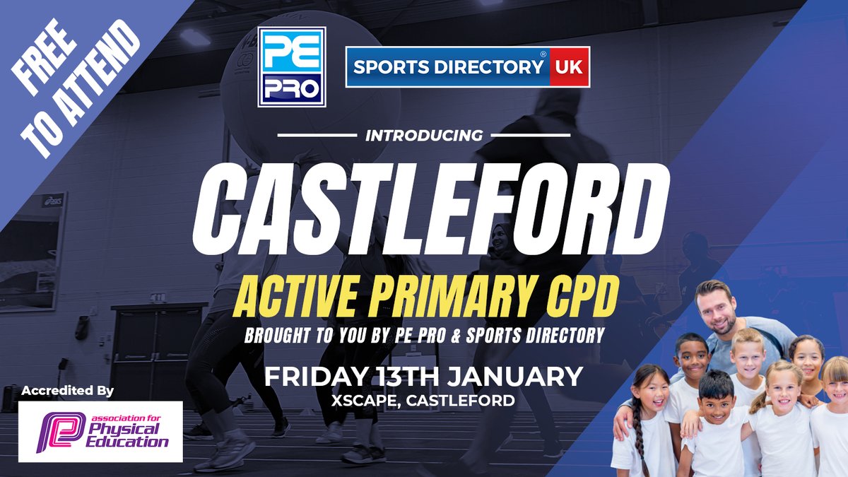 sportsduk's tweet photo. Calling all #Teachers! #ActivePrimaryCPD is coming to #Castleford to deliver FREE Primary #CPD day. Secure your spot via the link down below!
Sign up today β‘οΈ https://t.co/lDIN7ooSIs
@PE_ProApp @afPE_PE @Jason15Robinson @suewilkinson13 https://t.co/nN3MzadzMp