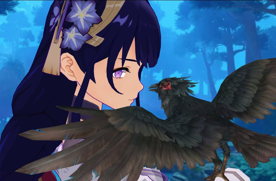 KakumeiHi's tweet photo. Little Bird.
#shogunsara #saraiden #RaidenShogun #KujouSara #GenshinImpact #ThatGrumpyShogun #HerTenguGeneral https://t.co/jm5zGAAEDx