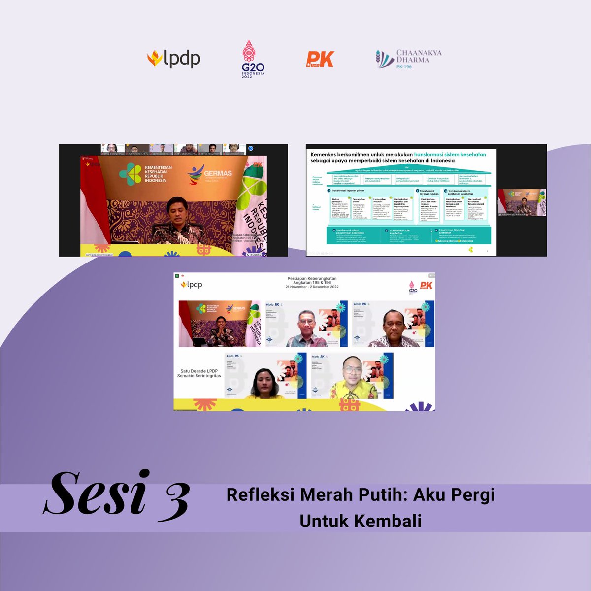 Di hari ke-10, kami mengikuti sesi "Refleksi PK" oleh ibu Andar Ramona, lalu prosesi Pengumuman Kelulusan PK oleh Bapak Emmanuel &amp; ditutup dengan Refleksi Merah Putih: Aku Pergi Untuk Kembali oleh Bapak Dante.
@lpdp_ri
#DiriUntukNegeri
#ChaanakyaDharma
#AkuPastiMengabdi