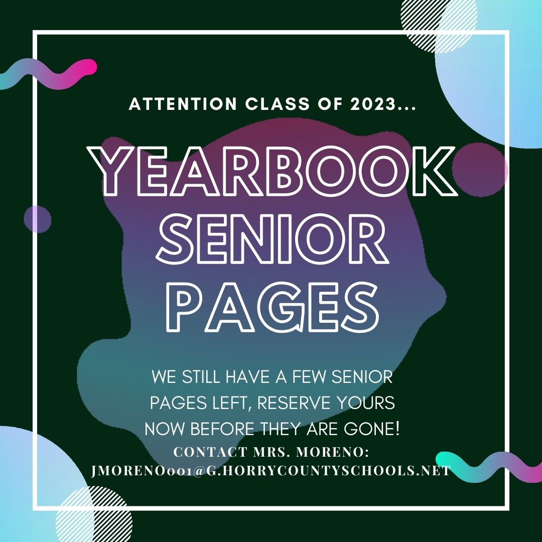 Seniors - there is still time to get your Senior page! Contact Mrs. Moreno ASAP! #alwaysaseahawk