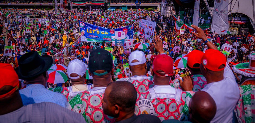 atiku's tweet photo. Our #RecoverNigeria movement landed in Lagos today, and it was an opportunity to speak to Lagosians about my long relationship with the city of Lagos. https://t.co/gMeanCgpet