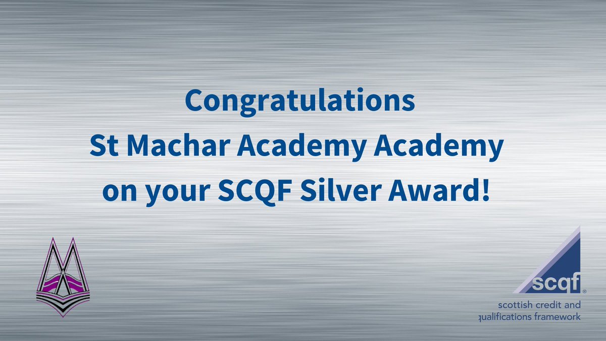 SCQFPartnership's tweet image. Congratulations staff and pupils at @stmacharacademy in @AberdeenCC on achieving Silver in our SCQF School Ambassador Programme!
👏👏👏
Find out more about the programme scqf.org.uk/support/suppor…
#SCQFSchools #DYW #WiderAchievement