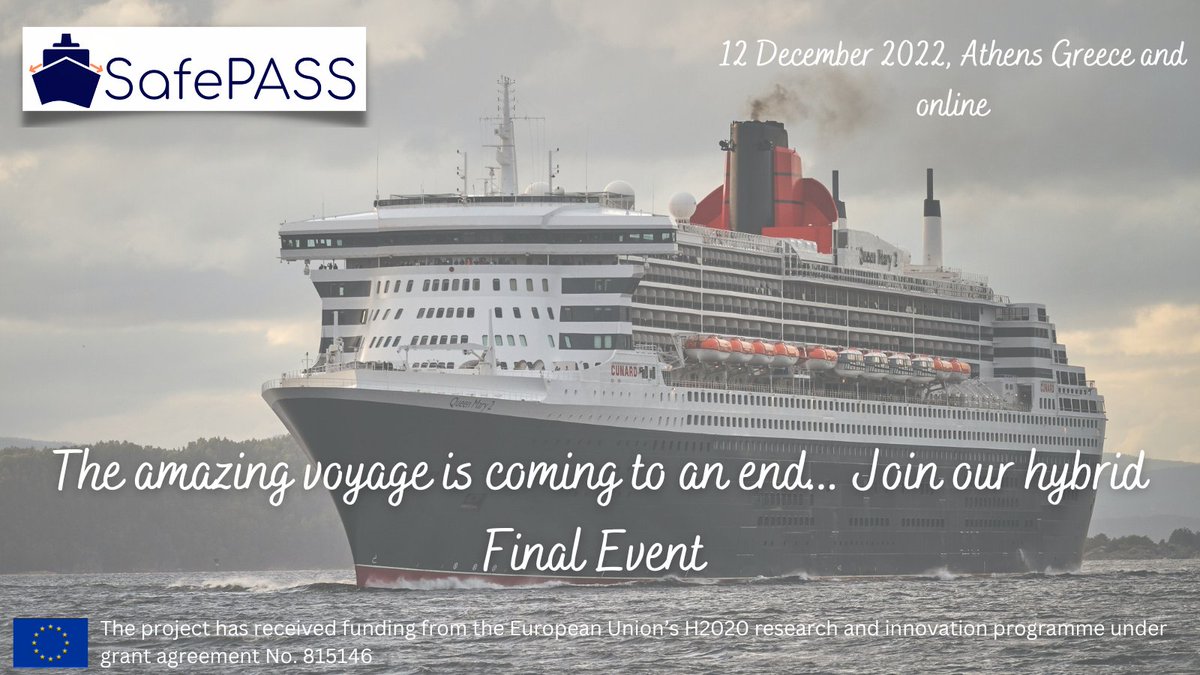 Hello everyone🔔

We are thrilled to announce to you that our project is close to its finalisation. 

You are all more than welcome to join our final event on the 12th of December 2022 at 09:00 – 15:00 CET using the following link ⬇️

⚓ forms.gle/LBnYZ9gkMzSpTL… 

Thank you🙏