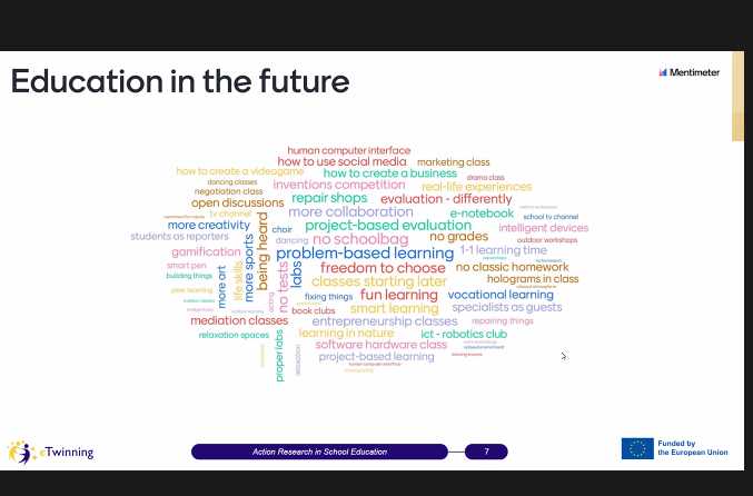 AnitaSimac74's tweet photo. So happy to be invited to speak on #activeresearch today! Also, #STEM and creative writing with the wonderful @loreuab #AReTwinning in this webinar hosted by @EmeseCimpean #AmbasadorErasmus #eTwinningAmbassador https://t.co/Qs1HHPIpAG