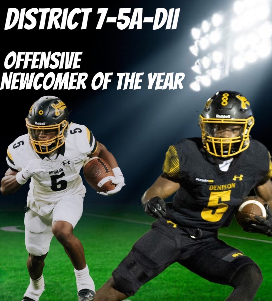 Congratulation to <a href="/KysonLusane/">kyson lusane</a> for being named District 7-AAAAA DII Offensive Newcomer of the Year!
📽️hudl.com/video/3/151594…