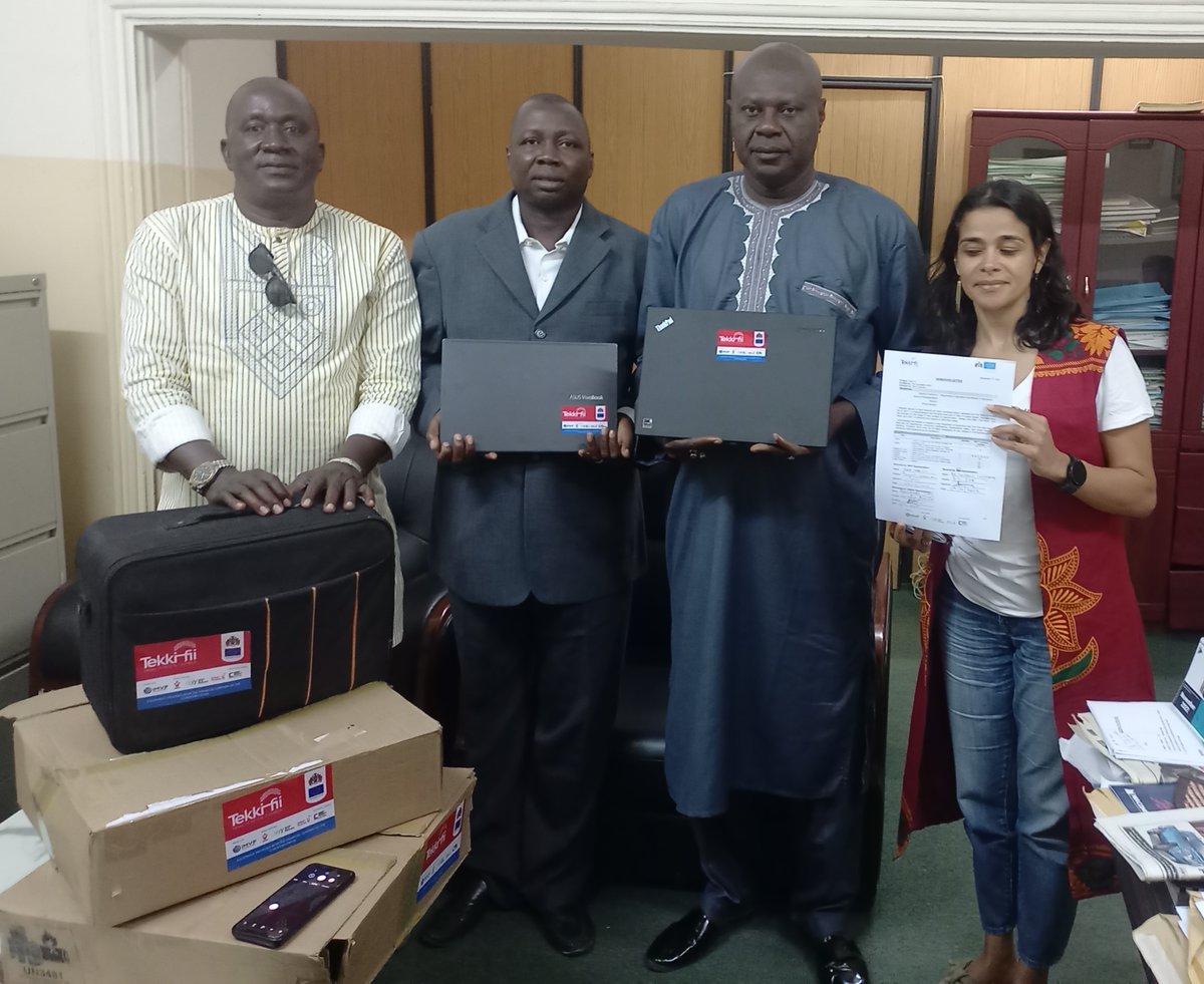 imvf's tweet image. Today, as part of #TekkiFii project assets handover, IT equipment was delivered to Department of Agriculture from Ministry of Agriculture. The equipment is intended to facilitate the reporting capacity of the field staff.
#MakeItInTheGambia #AfricaTrustFund #Gambia🇬🇲