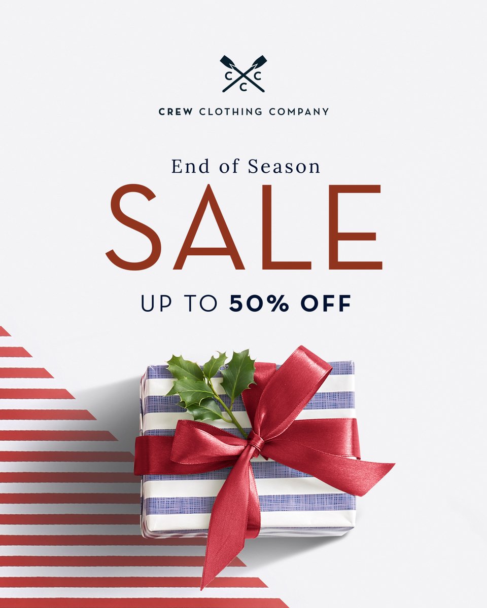 It’s the one you’ve been waiting for – end of season sale is now on at our @crew_clothing store in #Ringwood.

From the cosiest knits to star-studded partywear and supersoft socks, it’s time to put perfect presents under the tree 🎄 #crewclothing #furlongcentre #shoppingringwood