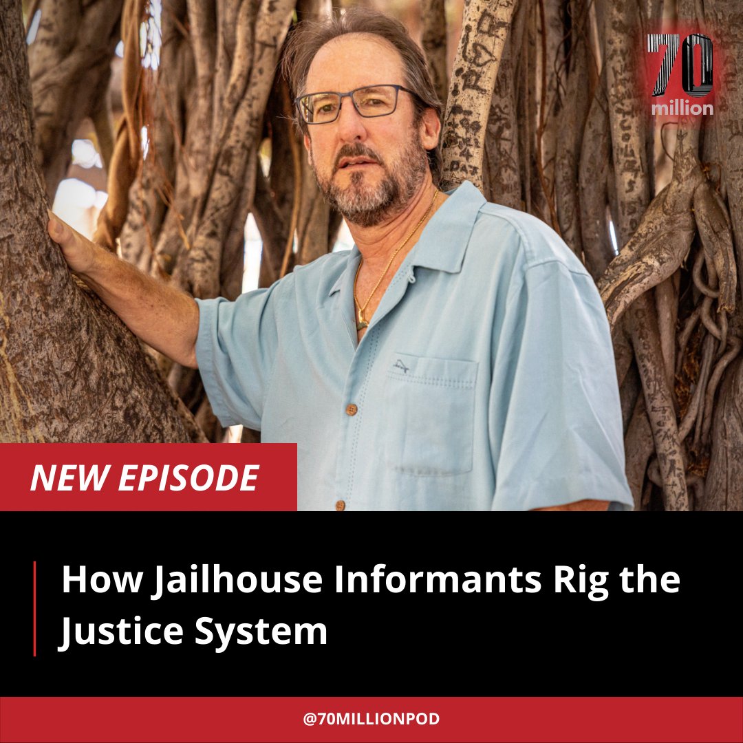 NEW EPISODE 📢 How Jailhouse Informants Rig the Justice System. Reported by Rhana Natour (<a href="/RNatourious/">Rhana Natour</a>). Listen here and across all podcast players: Pod.Link/70Million.