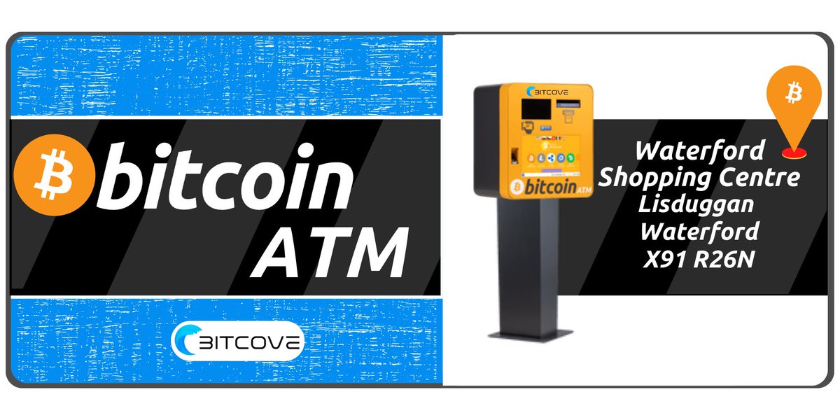 Bitcoin_Ireland's tweet photo. Did you know that you can buy #Bitcoin and other #cryptocurrencies locally in #Waterford?
Check out one of our many #BitcoinATMs located around #Ireland
#blockchainireland #batm #BitcoinIreland #Deise #Lisduggan https://t.co/bWkwkaQqKk