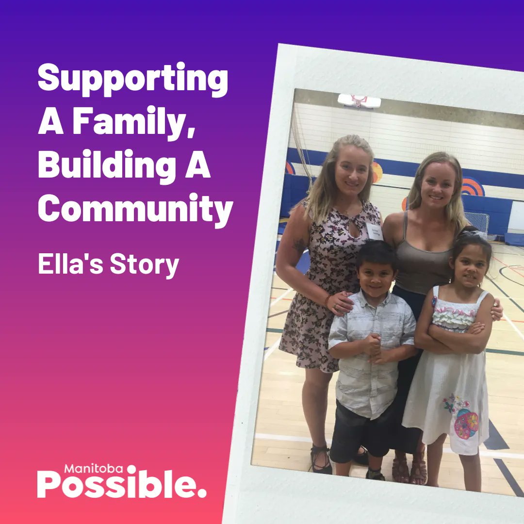“It has been a lifesaver in so many ways...The help and support of Manitoba Possible has become our family support.”

Read Ella's story here: buff.ly/3Vx9XWt

#Disability #Inclusion #Accessibility #MakeItPossible