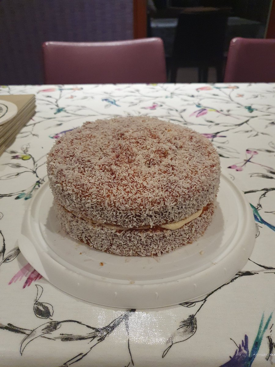 Murron is smashing her skills! 
Raspberry Lamington cake with marshmallow meringue. <a href="/coote_gael/">Gael Coote</a> said your skills are fantastic and the proportions are 👌🏻. #skills #makingmehungry