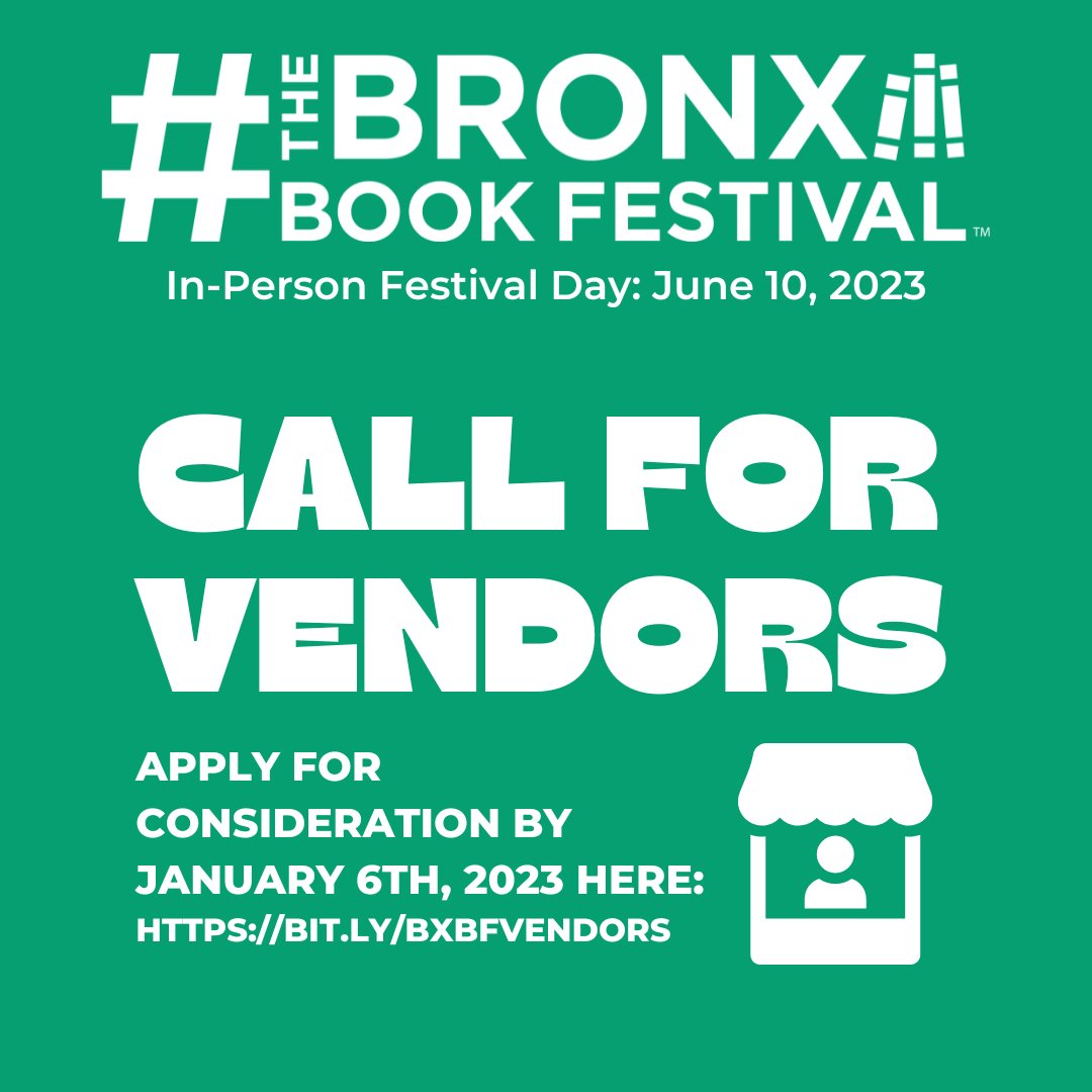 The Bronx is Reading on Twitter "Interested in being a vendor at the 6th annual Bronx Book