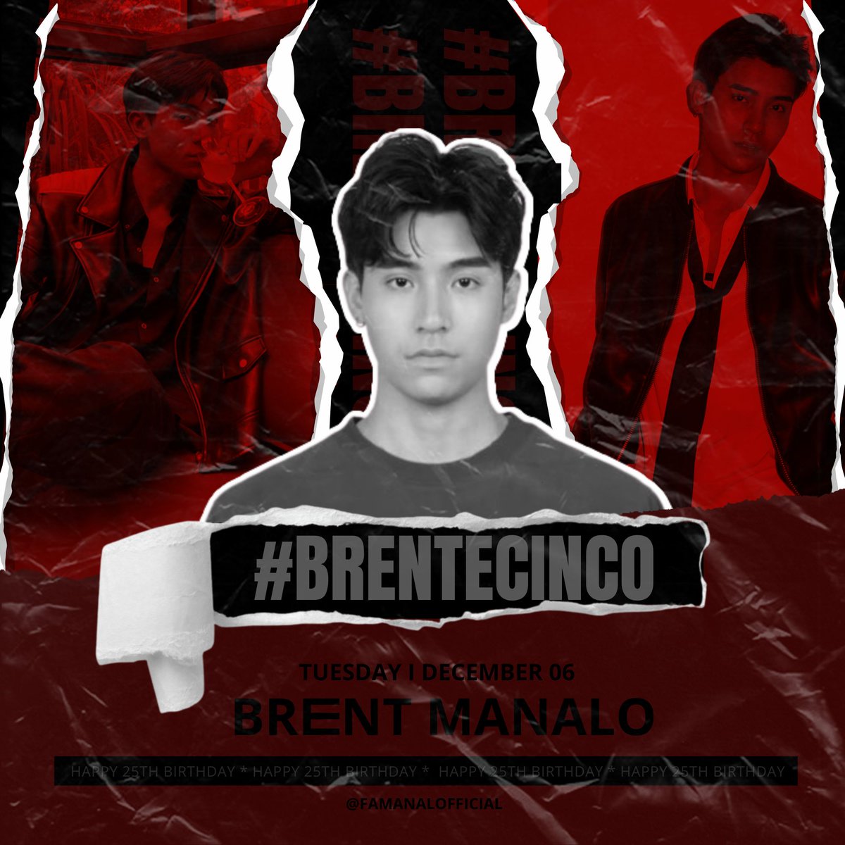 FAMANALOFFICIAL's tweet photo. Today is a day to express gratitude for the life God has bestowed upon a person whose heart is as pure as gold. 

Happy 25th birthday, Brent! 

From your lowest lows to the highest peaks, to support you all the way is what we seek.

Happy BRENTday
#BRENTecinco
@brentymanalo https://t.co/IZY8A3VTHv