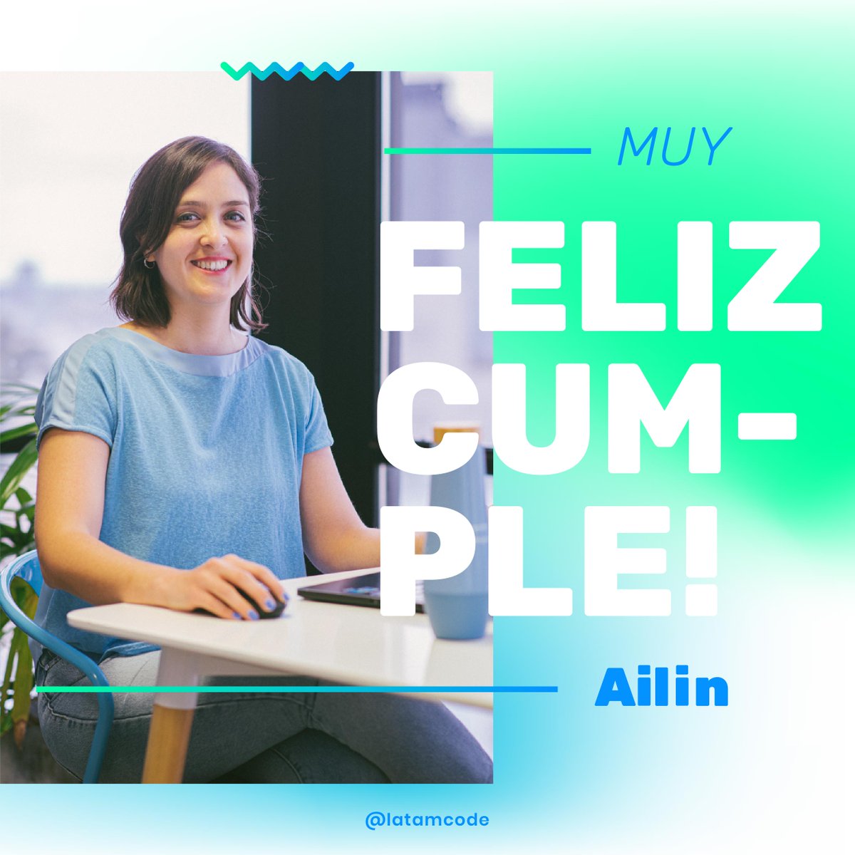 wearelatamcode's tweet image. Muy feliz cumple a nuestra diseñaodra UXUI del #team @Latamcode 🎂💙