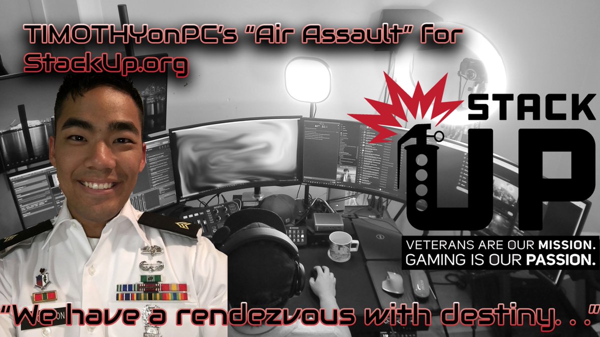 <a href="/RegimentGG/">REGIMENT 🇺🇸</a> <a href="/StackUpDotOrg/">Stack Up</a> <a href="/SandyRavage/">Sandy⚡️Ravage</a> <a href="/xcaliz0rz/">Bruce</a> <a href="/wwp/">WWP</a> 

This is a big one folks.

Today at 6:00pm EST, I will begin fundraising for StackUp.org, an organization I truly believe in. Join me throughout today and the rest of the month as I stream to support them!