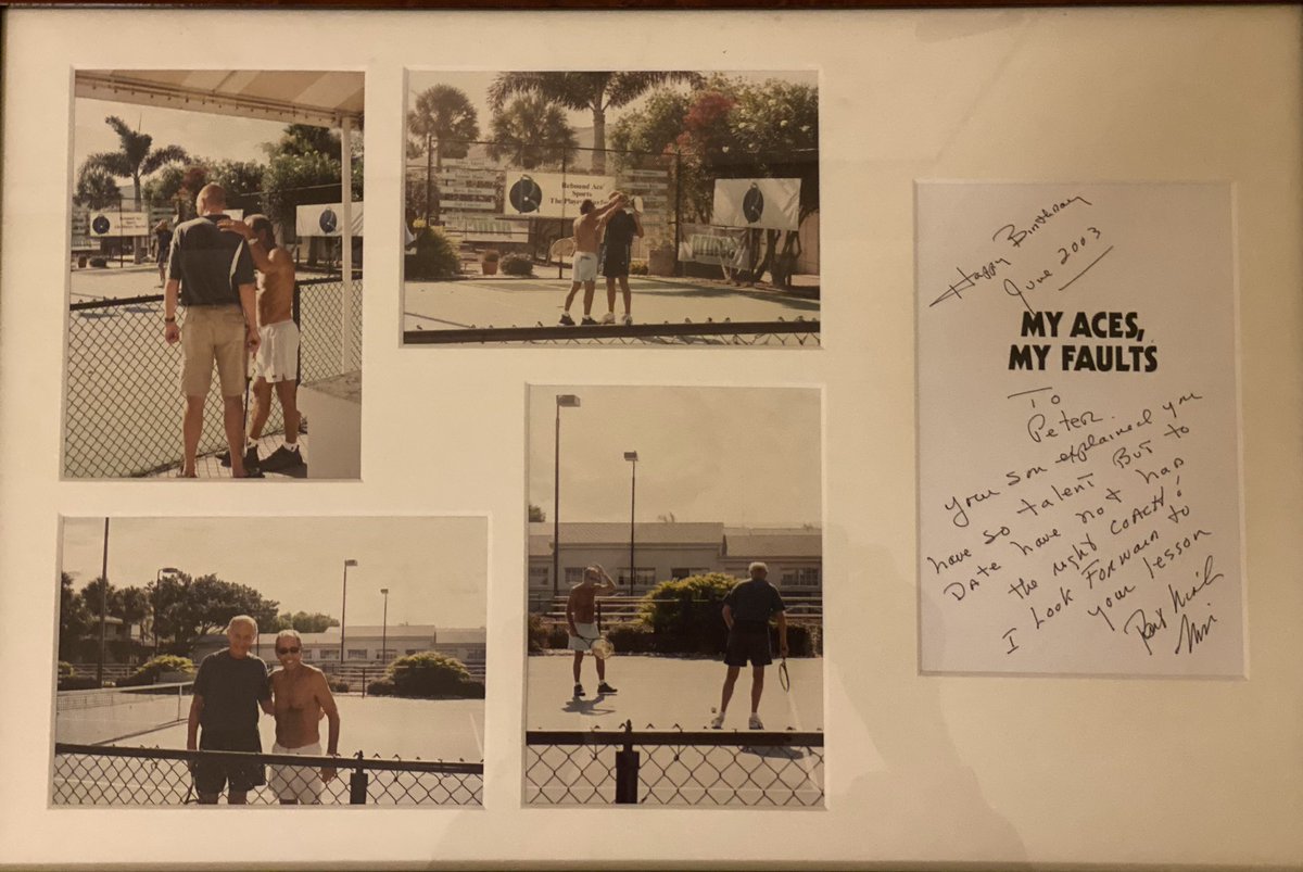 Thanks Nick Bollettieri for being a mentor and a friend for Olivier and Peter.