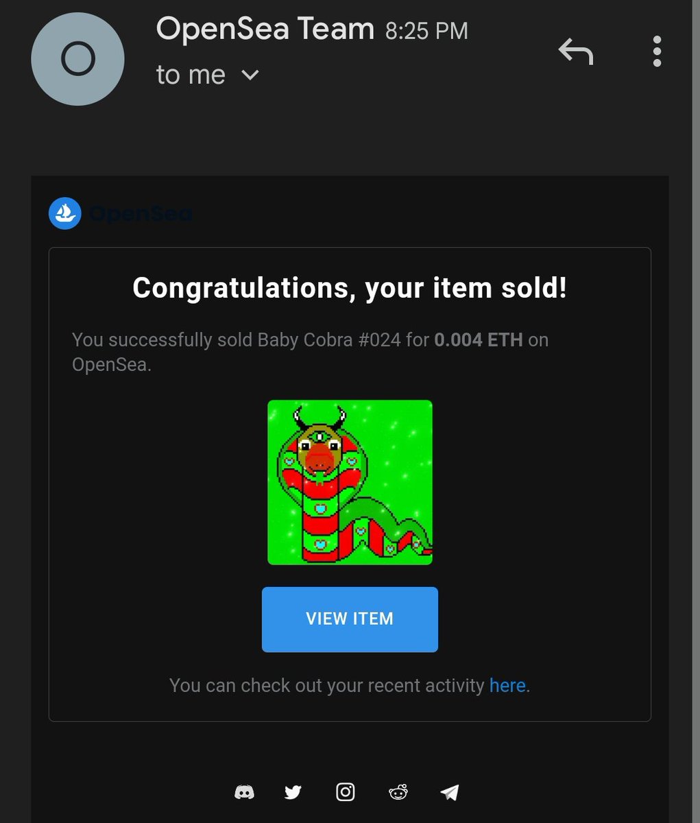 🥳🥳🥳Another SOLD🚀🚀✈️

SOLD by amazing girl❤️ <a href="/HumnaWahab2/">Girlingzz</a> she is very supportive girl and awesome artist
So Guys plz
Follow her
SUPPORT her
Retweet for her Link ⬇️
opensea.io/collection/roe…
#NFTCollection #NFTCommunity
#NFT #NFTs