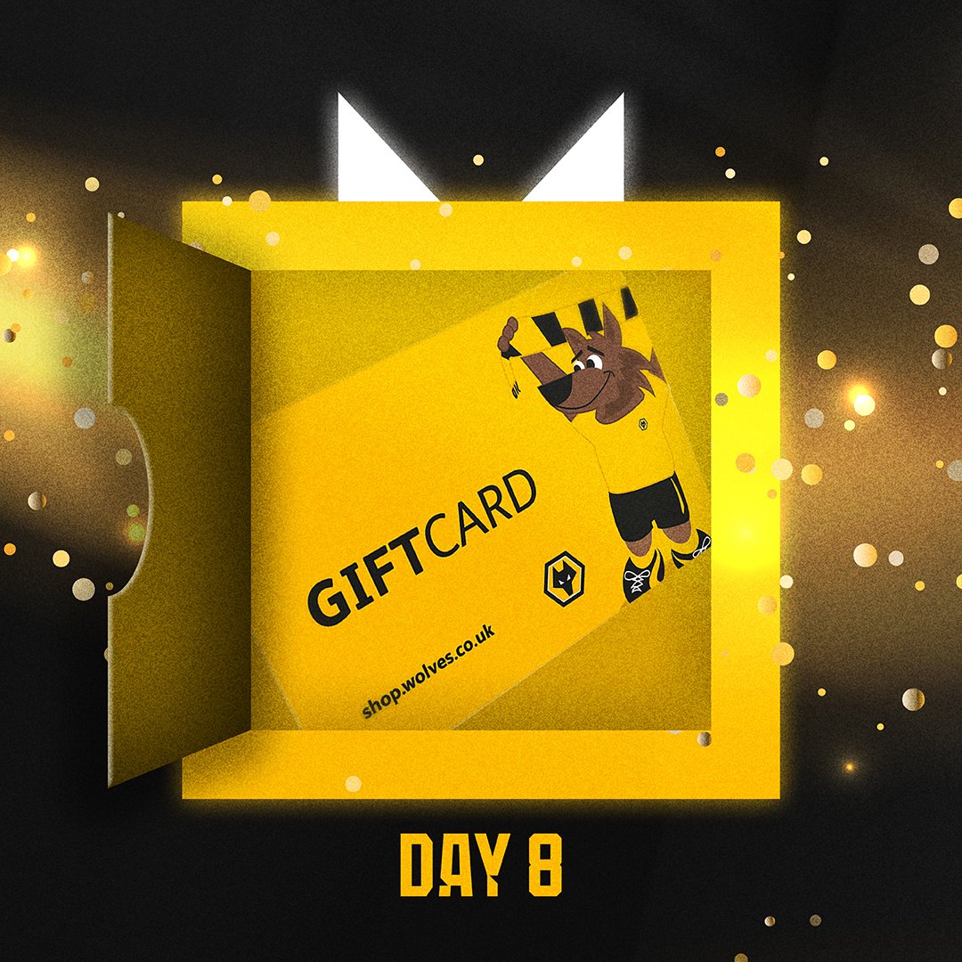 Young_Wolves's tweet photo. Day 8⃣! 

To win a £50 Wolves Megastore voucher, all you need to do is:

❄️ Follow @Young_Wolves 
❄️ RT this tweet
❄️ Answer the following question: How many goals has our number 8⃣ Ruben Neves scored for Wolves so far this season?

Winner will be contacted directly on 09/12 ⚽️ https://t.co/qkUWkbCRxC