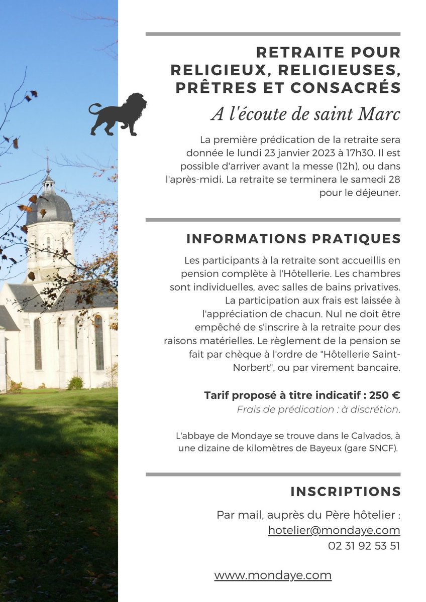 Abbaye de Mondaye tweet media