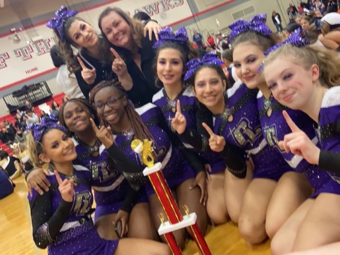 Congratulations to our Varsity Cheerleaders on their 1st Place win this weekend at Jefferson High School, qualifying them for ICCA State Competition in Springfield in January.   Way to go Crusaders!  

Next up is IHSA Grayslake North competition on December 14.