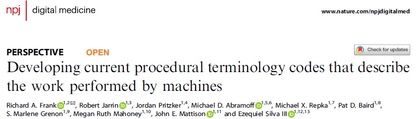 zekesilva3's tweet photo. .@AmerMedicalAssn CPT terminology is foremost a medical nomenclature.
To describe the work by machines: assistive, augmentative, autonomous
But, it is a spectrum
https://t.co/dq9DZm3FX5
@RadiologyACR #DMPAG https://t.co/WiopfuMSRM