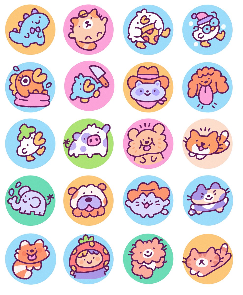 Recent selection of user icon commissions ❤️ 
Which is your fav?

Get your custom icon here: https://t.co/aMTNLKTo2A 😊✍️ 