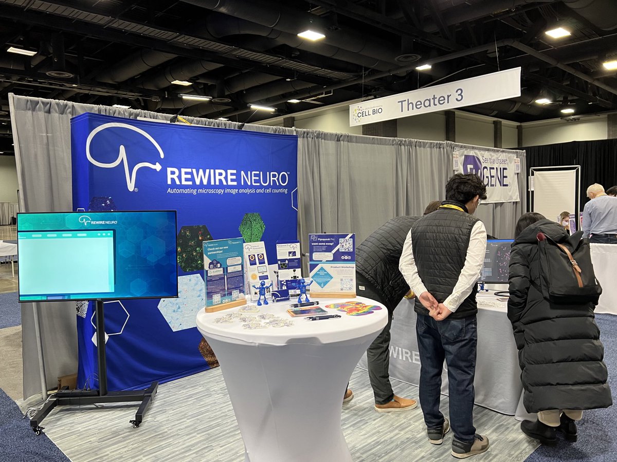 Day 2 at #CellBio2022 off to a great start - come by booth 932 to get some swag and chat with our team about automating your image analysis with Pipsqueak Pro! 🔬🤖
