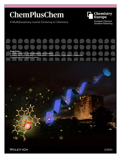 #OnTheCover Enhanced Host-Guest Association and Fluorescence in Copolymers from Cu Salphen Complexes by Internalization of Anions (Escarcega-Bobadilla) onlinelibrary.wiley.com/doi/10.1002/cp… <a href="/SupraNano/">The Supra And Nano Lab</a> <a href="/quimica_unam/">Facultad de Química UNAM</a> <a href="/UNAM_MX/">UNAM</a>
