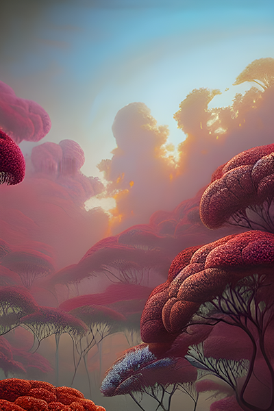 'An ethereal landscape with red trees'
.
.
.
.
.
#unearthly #landscapetrees #pink #trees #pinklandscape #aiart #aiartwork #unearthlycontent #unearthlypink