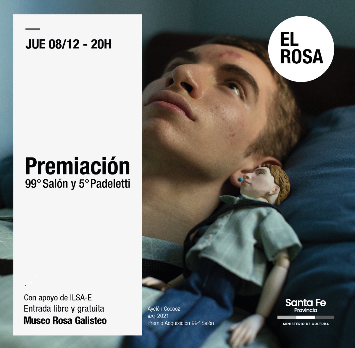 MuseosSantaFe's tweet photo. 🥳 Jueves 08/12 ¡Vení a celebrar la Premiación del Salón y Padeletti
✔️ 17h Apertura al público 
✔️ 20h Acto de premiación - con apoyo de ILSA-E
👁️‍El Salón se puede visitar hasta el 11/12/22
🎟️ Entrada libre y gratuita
🏛️ #MuseoRosaGalisteo | @CulturadSantaFe 
#ElRosa #SantaFe https://t.co/htWbmQuyyG