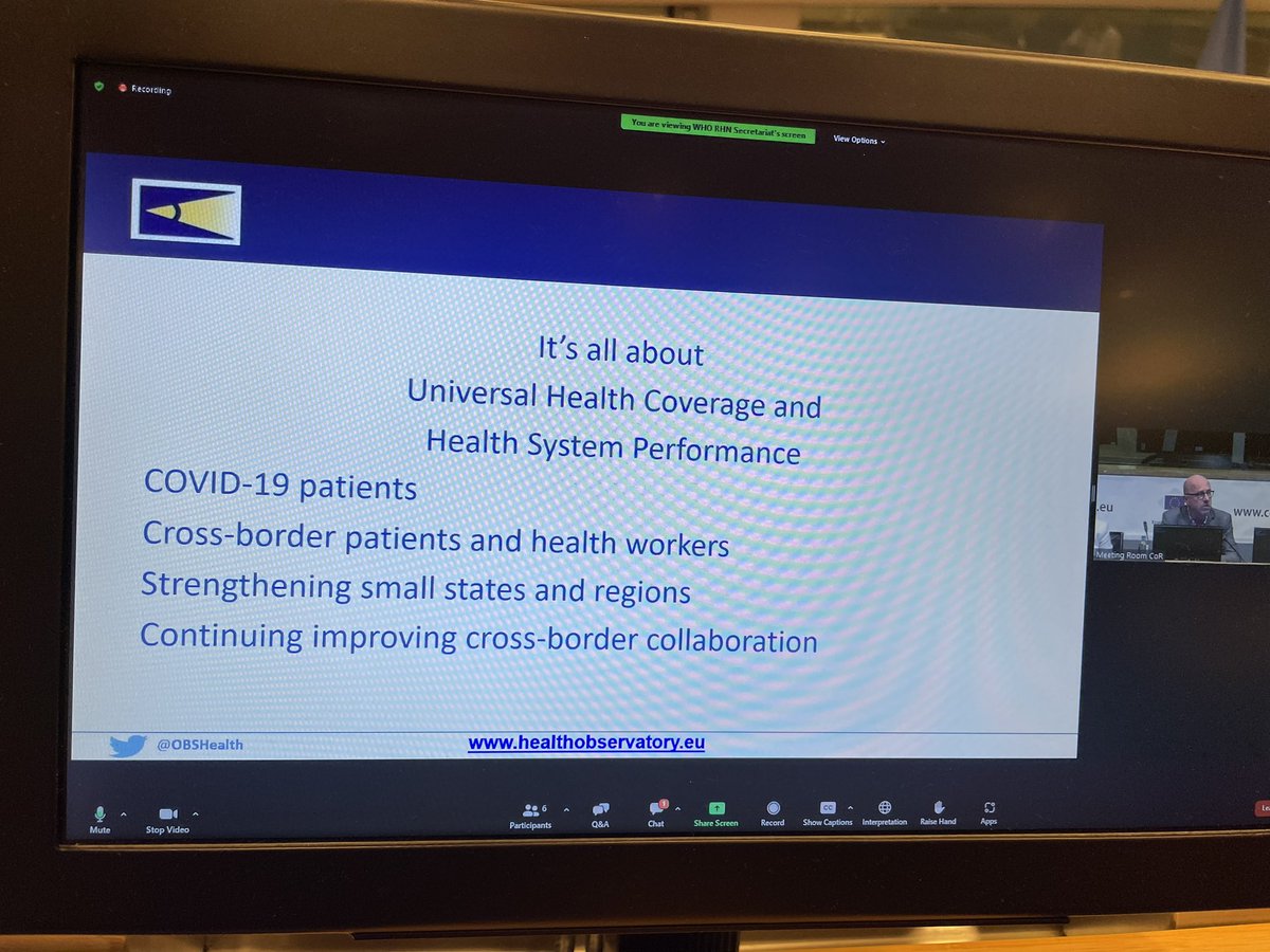 apfortis's tweet photo. “Cross-border cooperation in health in border regions is also relevant to decrease pressure on healthcare systems”. #cbhc #crossborderhealth https://t.co/PPhLpLwlP2