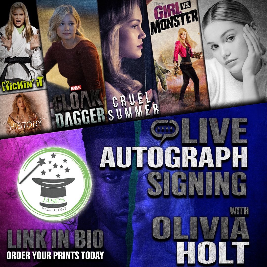HoltSource's tweet photo. Olivia’s live autograph signing with Streamily is today! Watch it here: https://t.co/W5wSMAe7XS https://t.co/iguX2GtAbZ