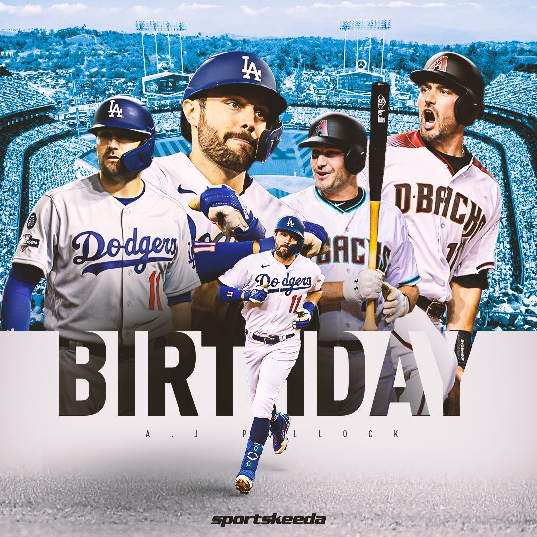 Happy Birthday to CF, AJ Pollock!    2020 World Series Champion All-Star Gold Glove 