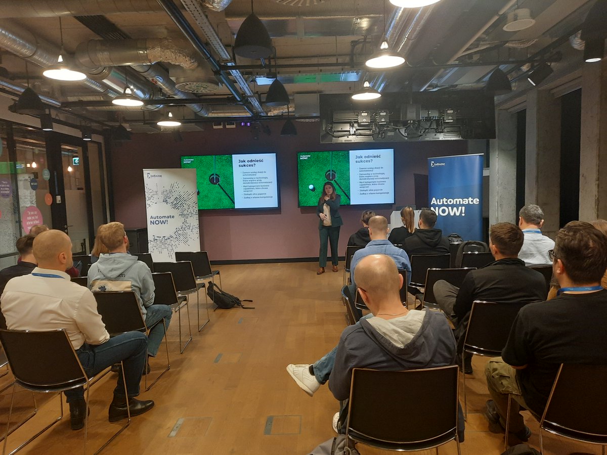 InfiniteDATA_'s tweet photo. Thank you to everyone who attended last week's #AutomateNOW! Meetup in Warsaw, we had a blast! 💥💥

Stay tuned for more events from #InfiniteDATA coming soon 👀
#meetup #businessevents #networking #knowledgesharing https://t.co/9Kwxg9olXx