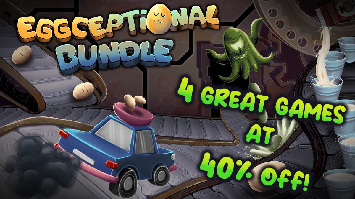 Eggnog Inc is in a bundle! If you own Eggnog Inc, you can get these other three great games at 40% off for less than $17! And you if don't already own Eggnog Inc, there's no better time to buy. Either way, you'll support a handful of indie devs, including myself.
#indiegames