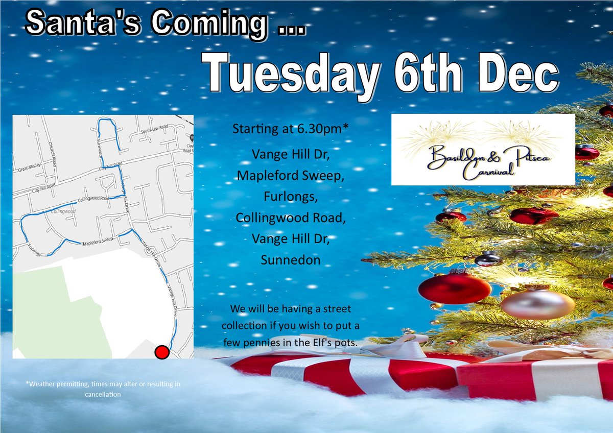 Tomorrow Night (Tues) we will be at Vange Hill Drive