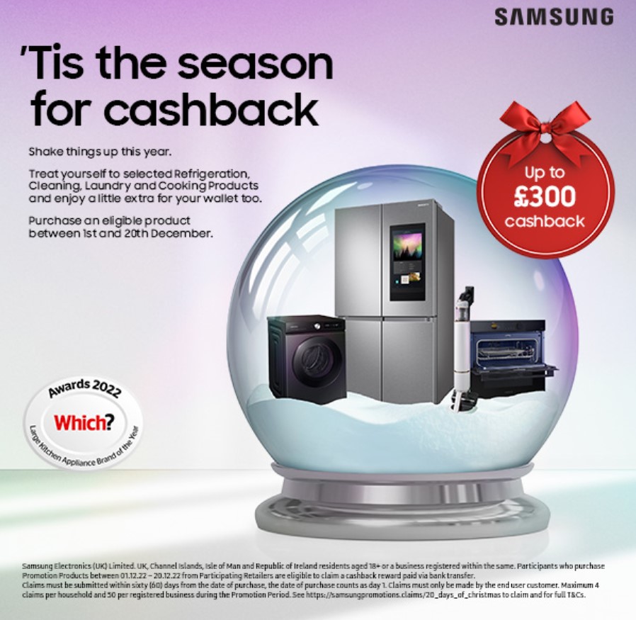 💥Up To £300 Cashback + Free 5 Year Warranty On Samsung Appliances at Dalzells👇

✅In-stock
✅Which? Best Appliance Brand
📲 In-store Experts👉+44 28 3755 1260
📍Shop armaghelectrical.com/brand/samsung
🚛Free Delivery across #NorthernIreland +#Monaghan #Louth #Meath #Cavan &amp; #Dublin