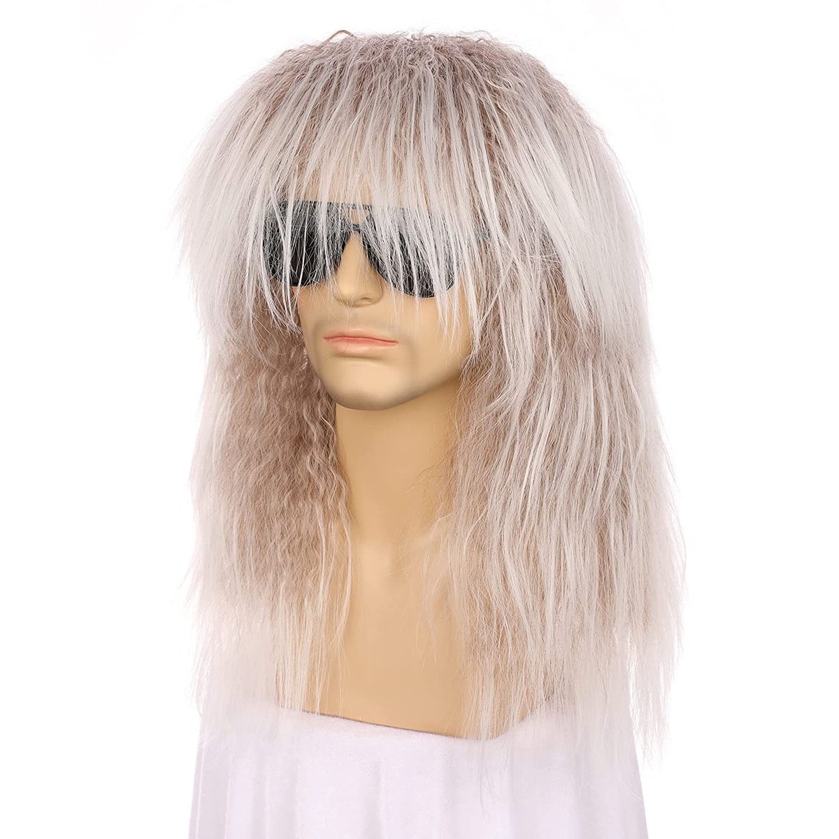 Excited to share the latest addition to my #etsy shop: Men's Long Curly Synthetic Wavy Hair 80s Punk Rock Wig Cosplay Wigs (Silver White) etsy.me/3gUOkQQ #silver #white #wigs #synthetichair #curly #adultsize #cosplaywigs #shortcurlywig #colonialjudgewig