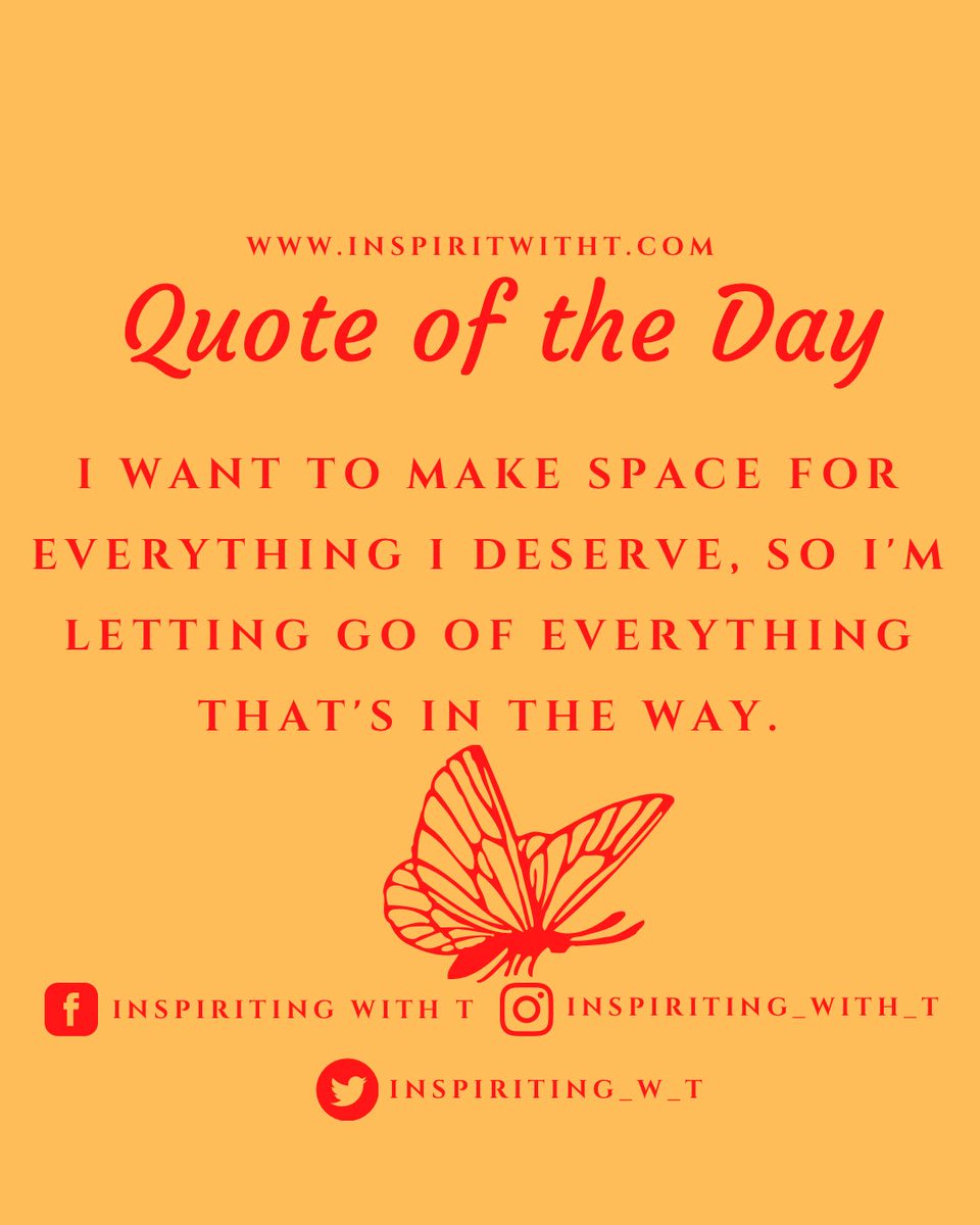 Inspiriting_w_T's tweet photo. Make Room For Great Things. 

#quoteoftheday #inspiritingwitht #inspirationalquotes #podcast #inspiration #encouragement #cleanupspace #makeroom https://t.co/9jSVMzDynz