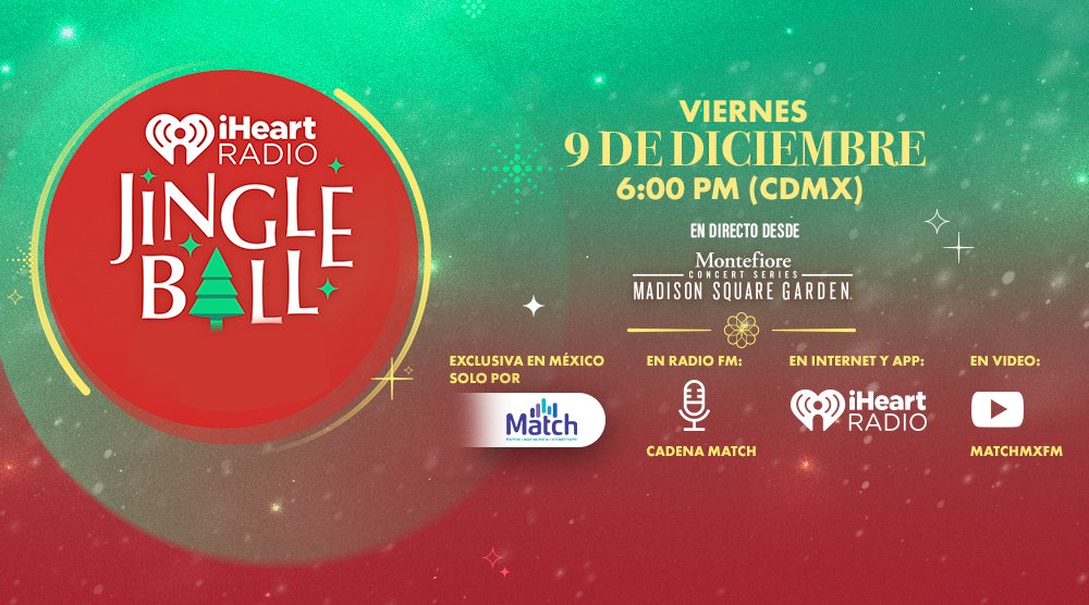 Matchers, estamos muy cerca de vivir el iHeartRadio Jingle Ball 2022 el próximo 9 de diciembre a las 6pm. ¡No se lo pueden perder!
👉 youtube.com/watch?v=8S3YIs…