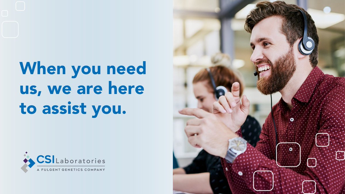 FulgentOncology's tweet image. Did you know that 99% of calls taken by our staff are answered within the first 30 seconds? We put our clients first in providing you industry leading turnaround times. When you need us, we are here to assist you. Learn more: bit.ly/3ofDRzd

#CSILaboratories